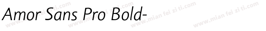 Amor Sans Pro Bold字体转换